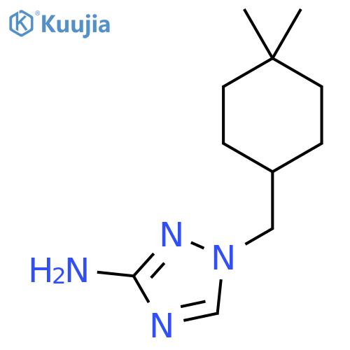 1-[(4,4-dimethylcyclohexyl)methyl]-1H-1,2,4-triazol-3-amine structure