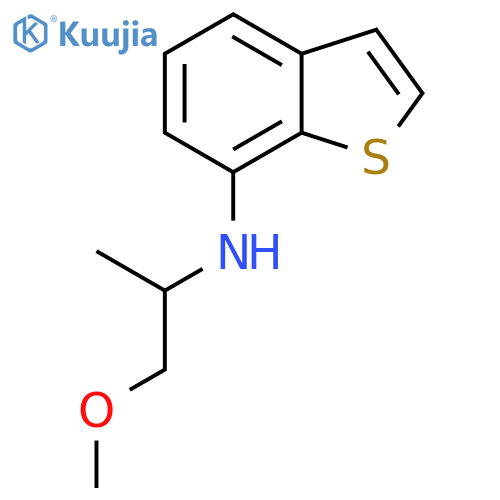 N-(1-methoxypropan-2-yl)-1-benzothiophen-7-amine structure