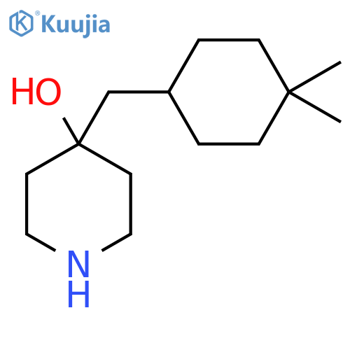 4-[(4,4-Dimethylcyclohexyl)methyl]piperidin-4-ol structure