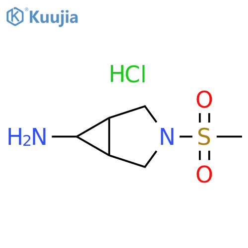 3-(Methylsulfonyl)-3-azabicyclo3.1.0hexan-6-amine-hydrochloride structure