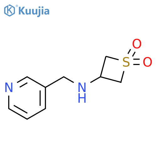 3-{[(pyridin-3-yl)methyl]amino}-1λ?-thietane-1,1-dione structure