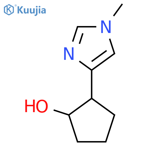2-(1-Methyl-1H-imidazol-4-yl)cyclopentan-1-ol structure