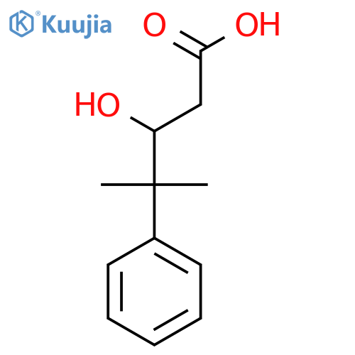 3-Hydroxy-4-methyl-4-phenylpentanoic acid structure