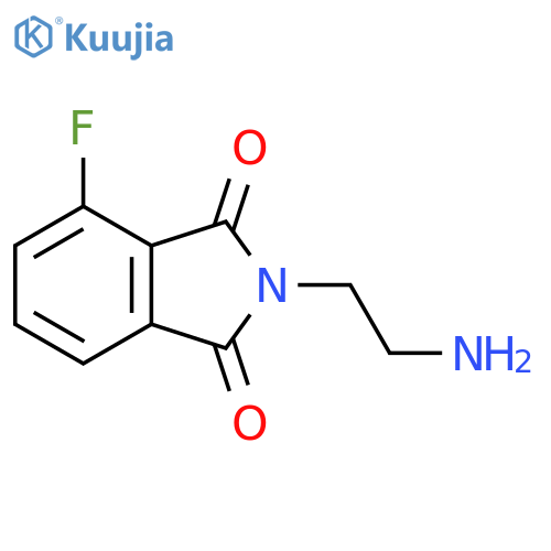2-(2-aminoethyl)-4-fluoro-2,3-dihydro-1H-isoindole-1,3-dione structure