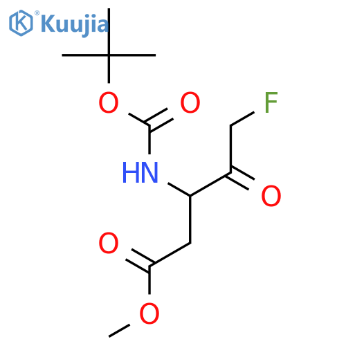 Boc-Asp(OMe)-fluoromethyl ketone structure