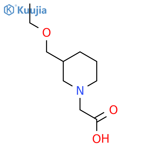 2-(3-(Ethoxymethyl)piperidin-1-yl)acetic acid structure