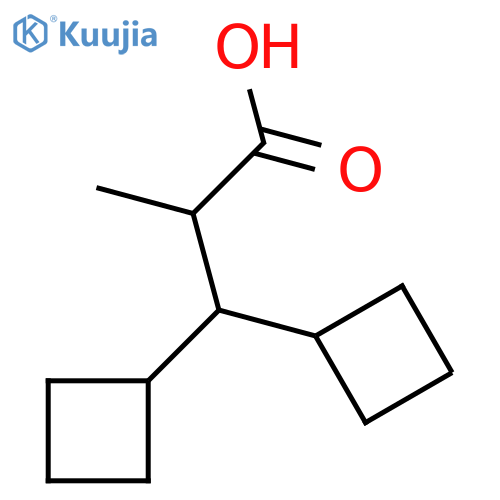 3,3-Dicyclobutyl-2-methylpropanoic acid structure