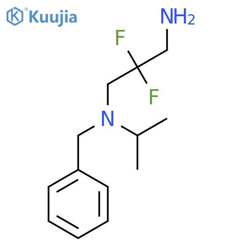 (3-Amino-2,2-difluoropropyl)(benzyl)(propan-2-yl)amine structure