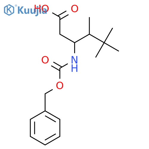 3-{[(Benzyloxy)carbonyl]amino}-4,5,5-trimethylhexanoic acid structure