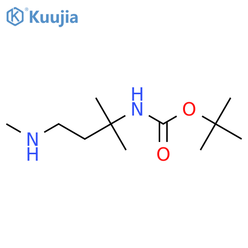 tert-butyl N-[2-methyl-4-(methylamino)butan-2-yl]carbamate structure
