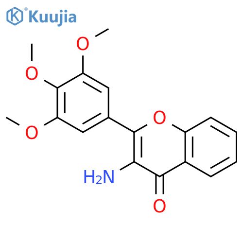 4H-1-Benzopyran-4-one,3-amino-2-(3,4,5-trimethoxyphenyl)- structure
