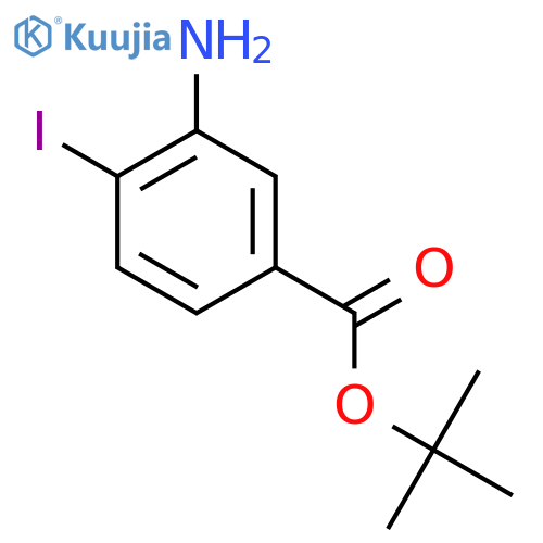 tert-Butyl 3-amino-4-iodobenzoate structure