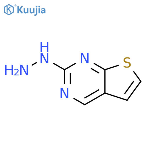 Thieno[2,3-d]pyrimidine, 2-hydrazinyl- structure
