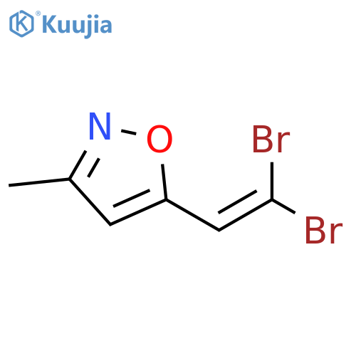 5-(2,2-dibromoethenyl)-3-methyl-1,2-oxazole structure