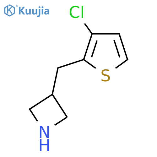 3-[(3-Chlorothiophen-2-yl)methyl]azetidine structure