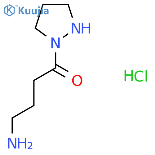4-Amino-1-pyrazolidin-1-ylbutan-1-one;hydrochloride structure