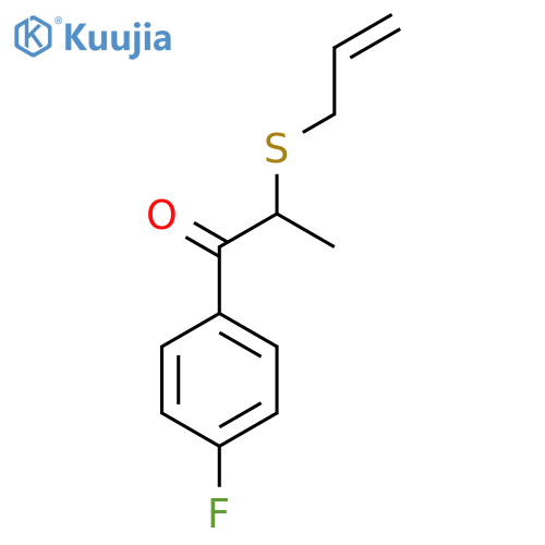 1-(4-Fluorophenyl)-2-prop-2-enylsulfanylpropan-1-one structure