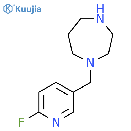 1-[(6-Fluoropyridin-3-yl)methyl]-1,4-diazepane structure
