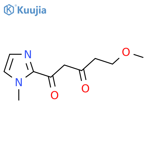 5-methoxy-1-(1-methyl-1H-imidazol-2-yl)pentane-1,3-dione structure