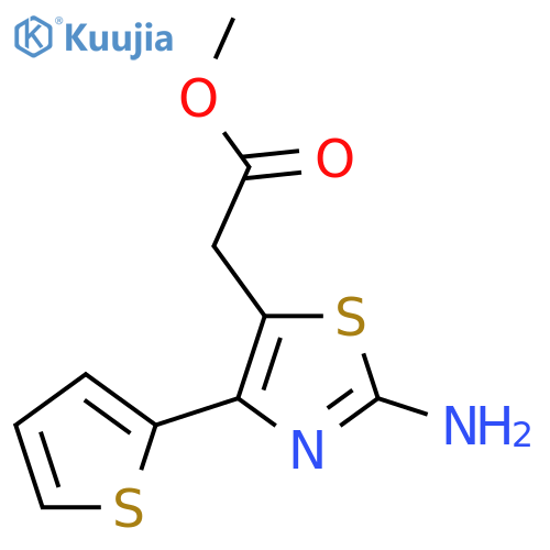 Methyl 2-[2-amino-4-(thiophen-2-yl)-1,3-thiazol-5-yl]acetate structure