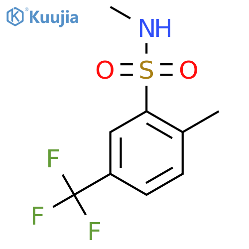 N,2-dimethyl-5-(trifluoromethyl)benzene-1-sulfonamide structure