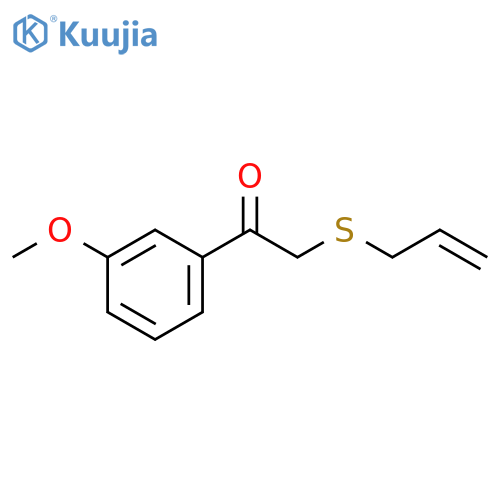 Ethanone, 1-(3-methoxyphenyl)-2-(2-propen-1-ylthio)- structure