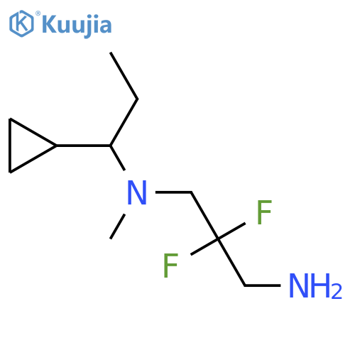 (3-Amino-2,2-difluoropropyl)(1-cyclopropylpropyl)methylamine structure