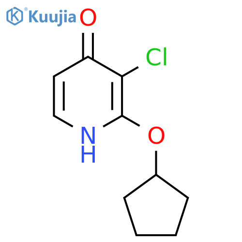 3-chloro-2-(cyclopentyloxy)pyridin-4-ol structure
