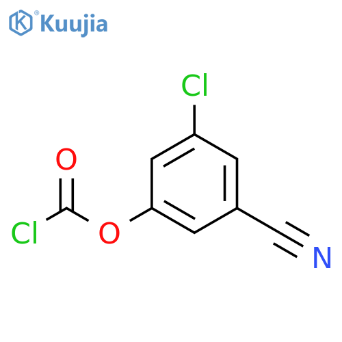 3-chloro-5-cyanophenyl chloroformate structure