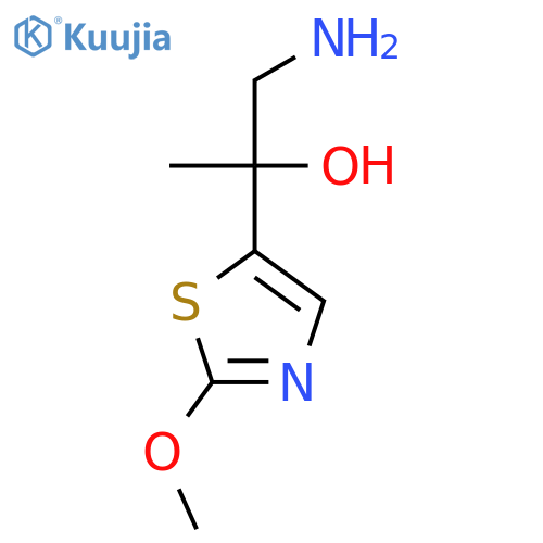 1-amino-2-(2-methoxy-1,3-thiazol-5-yl)propan-2-ol structure