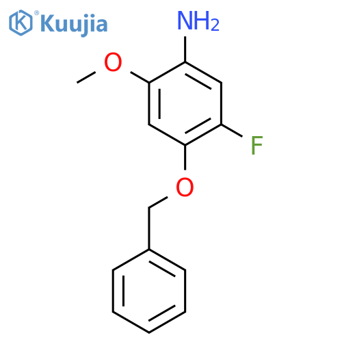 4-(Benzyloxy)-5-fluoro-2-methoxyaniline structure