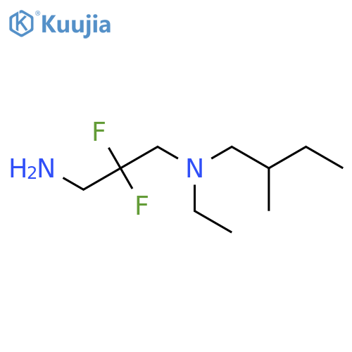 N'-ethyl-2,2-difluoro-N'-(2-methylbutyl)propane-1,3-diamine structure
