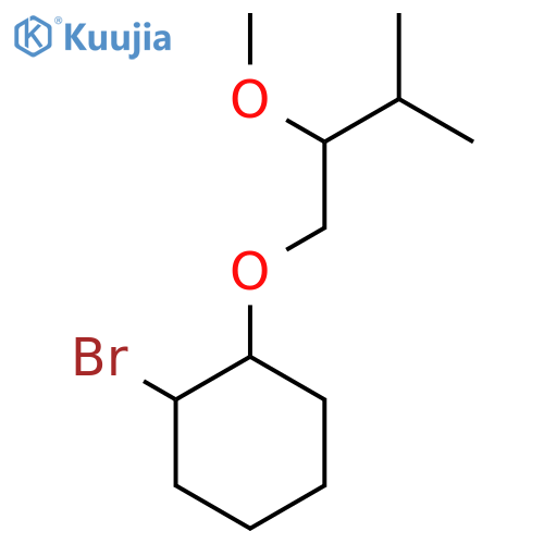 1-Bromo-2-(2-methoxy-3-methylbutoxy)cyclohexane structure