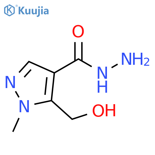 5-(hydroxymethyl)-1-methyl-1H-pyrazole-4-carbohydrazide structure