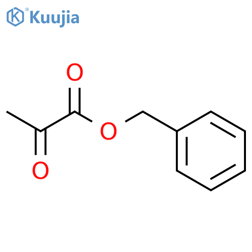 Propanoic acid, 2-oxo-, phenylmethyl ester structure