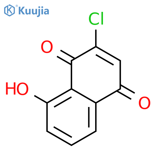 1,4-Naphthalenedione, 2-chloro-8-hydroxy- structure