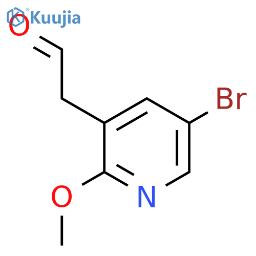 2-(5-bromo-2-methoxypyridin-3-yl)acetaldehyde structure