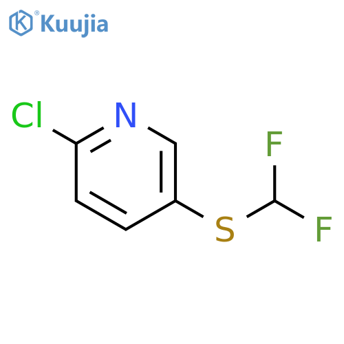 2-chloro-5-(difluoromethyl)sulfanylpyridine structure