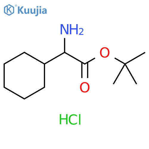 tert-butyl 2-amino-2-cyclohexylacetate hydrochloride structure