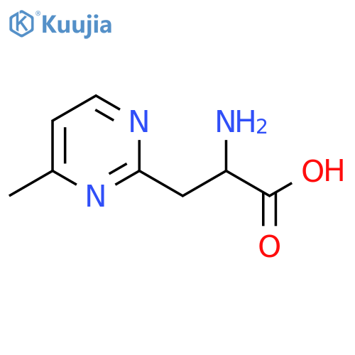2-Amino-3-(4-methylpyrimidin-2-yl)propanoic acid structure
