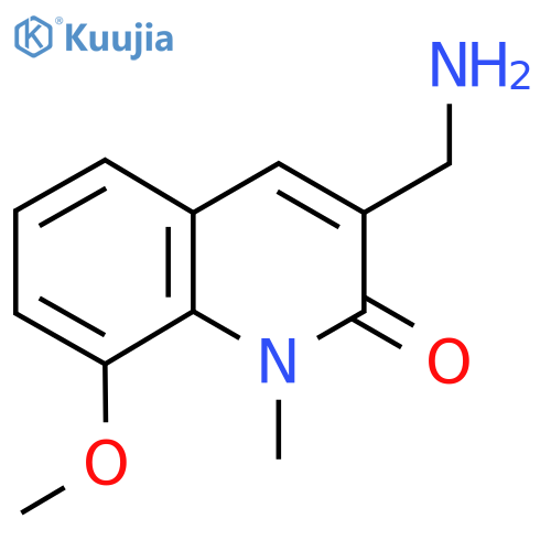 3-(Aminomethyl)-8-methoxy-1-methylquinolin-2(1H)-one structure