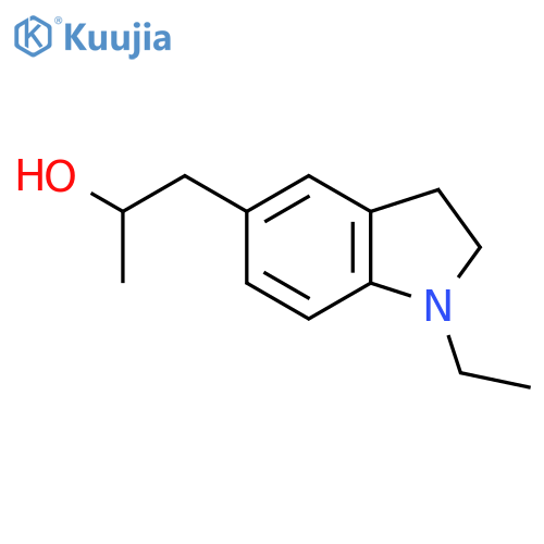 1-(1-ethyl-2,3-dihydro-1H-indol-5-yl)propan-2-ol structure