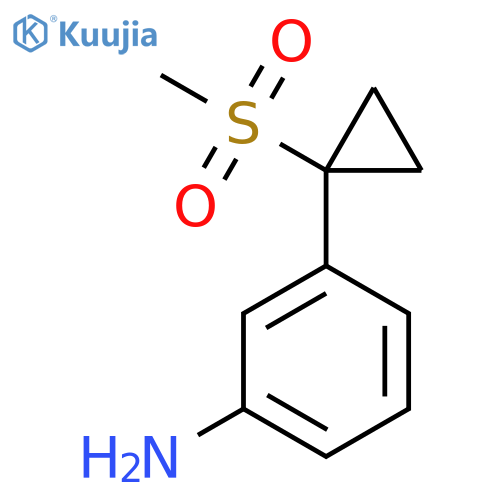 3-(1-Methanesulfonylcyclopropyl)aniline structure