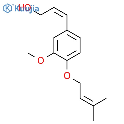 3-{3-Methoxy-4-[(3-methylbut-2-en-1-yl)oxy]phenyl}prop-2-en-1-ol structure