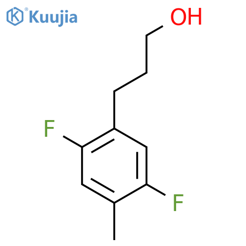 3-(2,5-difluoro-4-methylphenyl)propan-1-ol structure