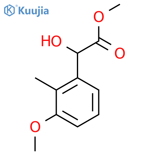 methyl 2-hydroxy-2-(3-methoxy-2-methylphenyl)acetate structure