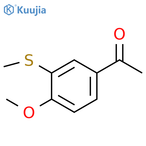 1-(4-Methoxy-3-(methylthio)phenyl)ethanone structure