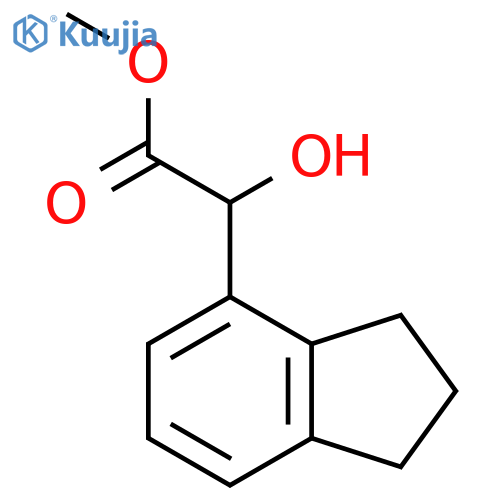 methyl 2-(2,3-dihydro-1H-inden-4-yl)-2-hydroxyacetate structure