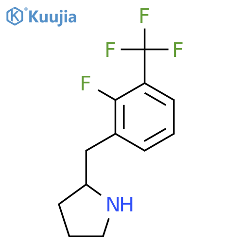 2-{2-fluoro-3-(trifluoromethyl)phenylmethyl}pyrrolidine structure