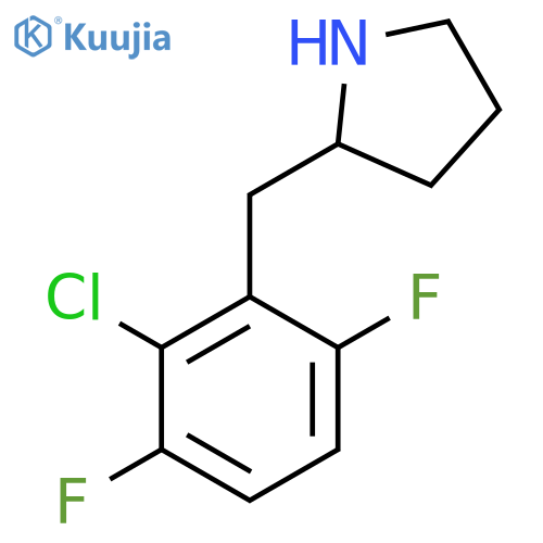 2-(2-chloro-3,6-difluorophenyl)methylpyrrolidine structure